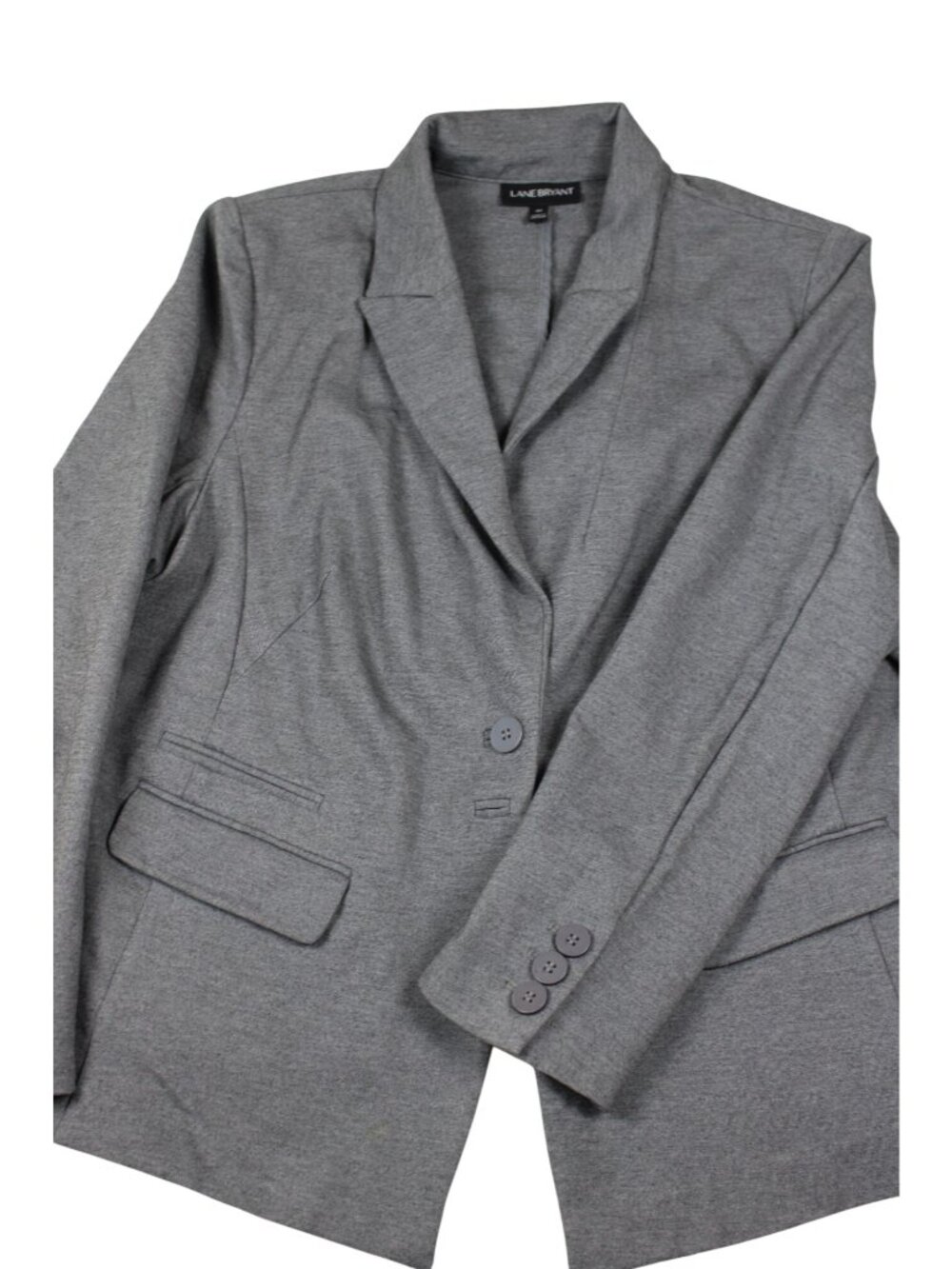 Lane Bryant Womens Gray Blazer Jacket Size 20